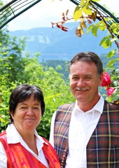 Erika und Fridolin Egger führen die Pension Lechnerhube am Millstätter See